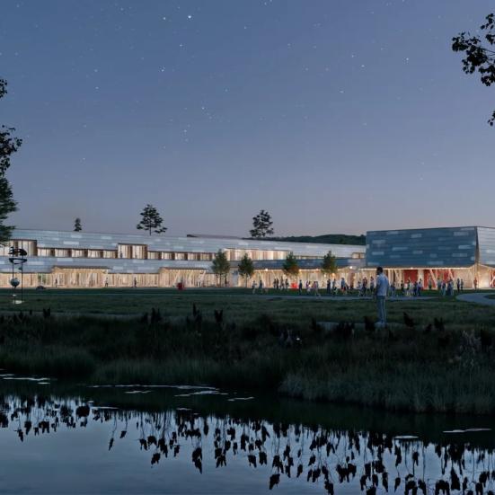 Vejle Kulturhus. Illustration af AART.